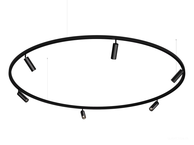 Askılı armatürler HOKASU PL1 (RAL9005/2000mm— 4K/60W/38deg)