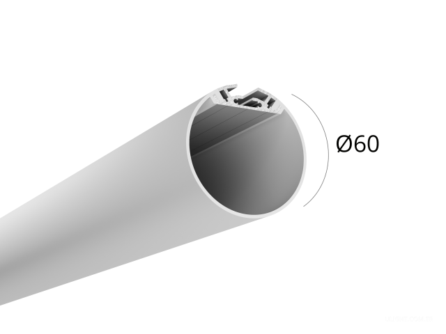 Alüminyum LED profil TUBE 60 | c5876c36488d56af74934ef44d9b74c8