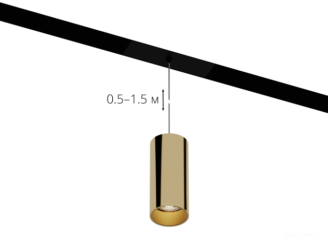 HOKASU OneLine Tube Hang (BRASS/D55/120mm — 3K/10W/38deg) fotoğraf:1