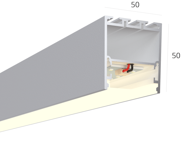 Lineer armatürler LINE 5050 (RAL9003/3000mm/LT70 — 4K/62W) fotoğraf:1