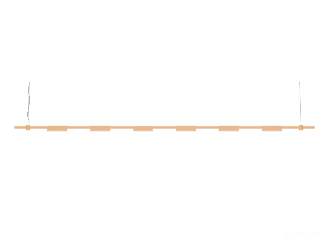 Askılı armatürler HOKASU PL11 (GOLD/3000mm – 200mm/LT70/3K/36W/120deg)