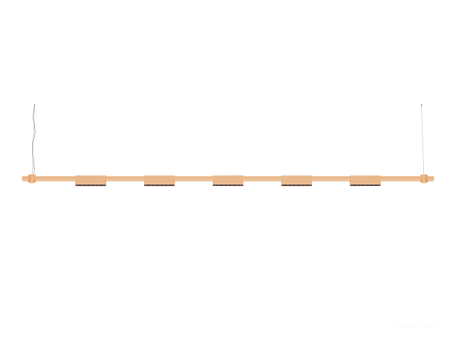 Askılı armatürler HOKASU PL11 (GOLD/2500mm – 190mm/3K/17.5W/40deg)