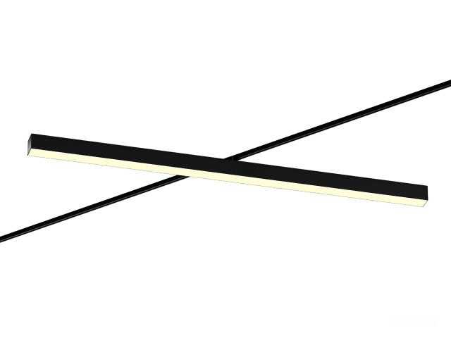 Raylı armatürler HOKASU S50 TR4 (RAL9005/1250mm/LT70 — 3K/48W)