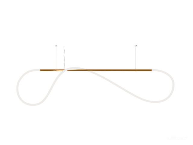 Askılı armatürler HOKASU GhostLight (GOLD/1500mm — 3K/55W/3000mm/360deg)