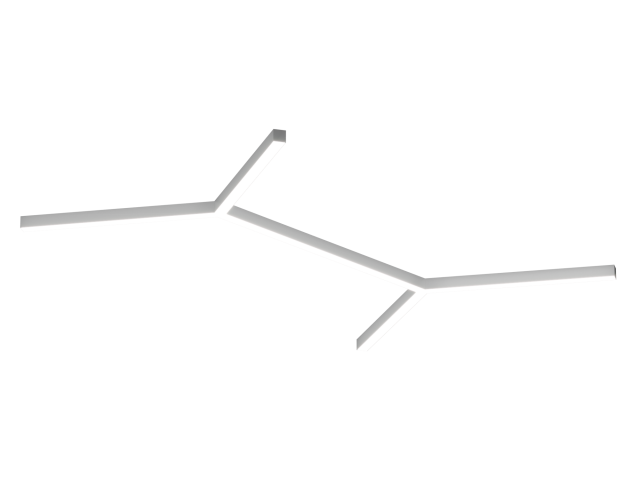 Armatürler HOKASU Molecule S50 (RAL9003/6x819mm/LT70 — 4K/104W)