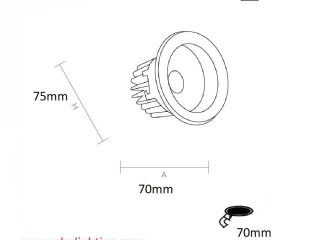 Gömme aydınlatma POINT 10w 4000K RAL9010 | gv5cma7mrz6voubmtj5u