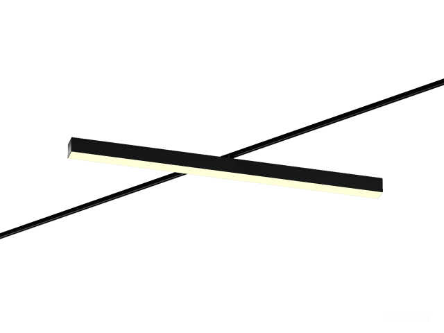 Raylı armatürler HOKASU S50 TR4 (RAL9005/1000mm/Prizma — 3K/38W)