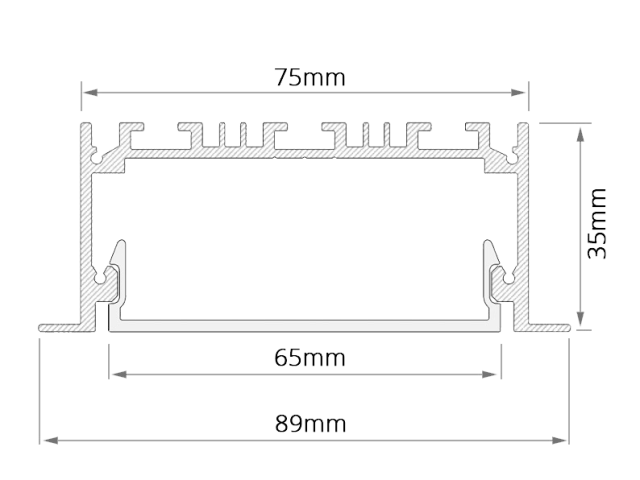 Lineer armatürler HOKASU 75/35 IN | 340b8531a862036177b43401cbd6308b