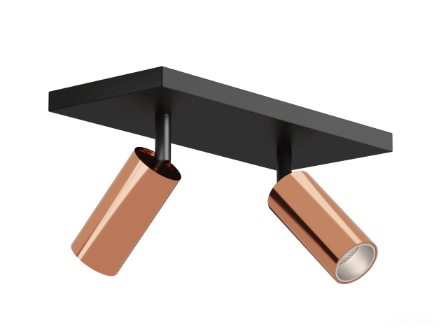 Armatürler HOKASU Tube Duo (COPPER/D40/Lens — 3K/10W/10deg/CRI98) fotoğraf:1