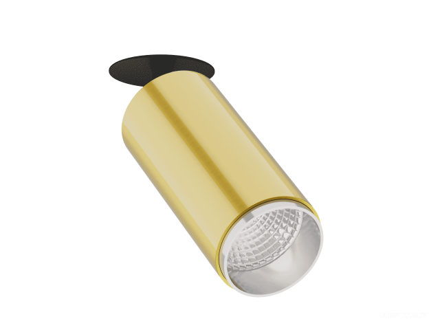 Gömme armatürler HOKASU Tube IN Zoom (GOLD/D75/120mm — 4K/20W/12-50deg)