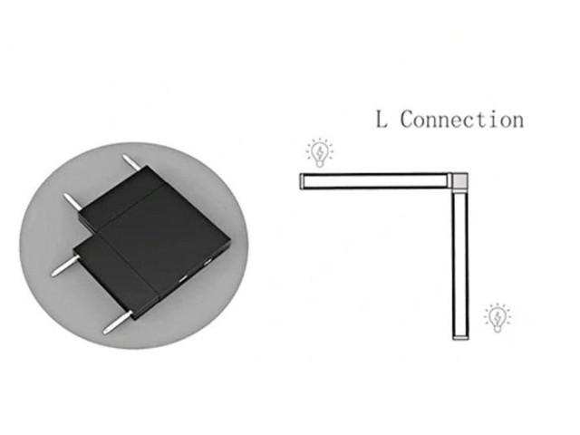 ULIGHT MagnetTrack Siva Ustu Ara Baglanti L | js-aks-l-connector-for-ultra-slim-magnetic-track-1