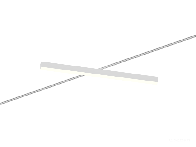 Raylı armatürler 6063 5050 TR2 (RAL9003/1000mm/Prizma — 4K/38W)