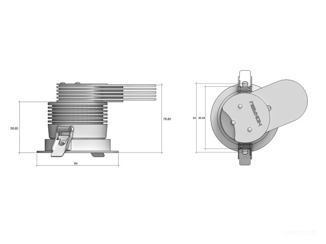 Armatürler HOKASU DOT DTW noPS (Silver — 2.2-4K/10W/24deg/CRI97)