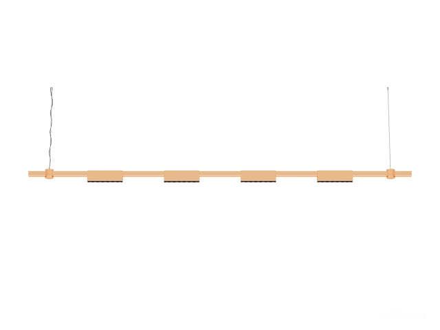 Askılı armatürler HOKASU PL11 (GOLD/2000mm – 190mm/3K/14W/40deg)