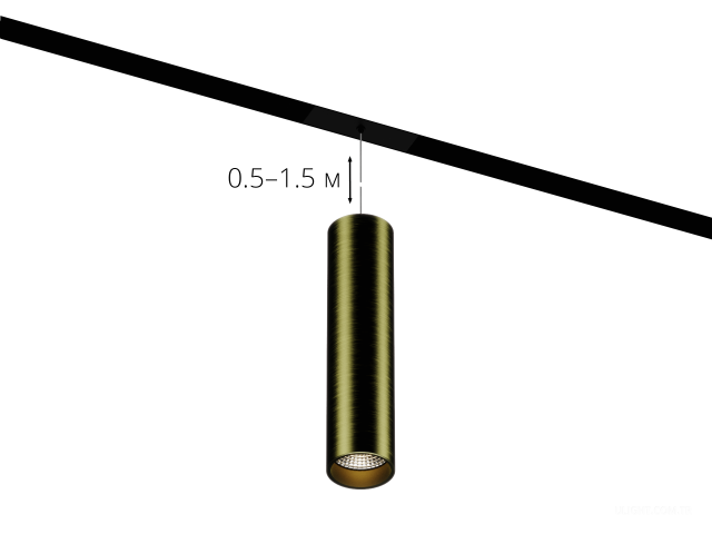 HOKASU OneLine Tube Hang+ (BRONZE/D75/320mm — 3K/20W/38deg) — GEN2 fotoğraf:1