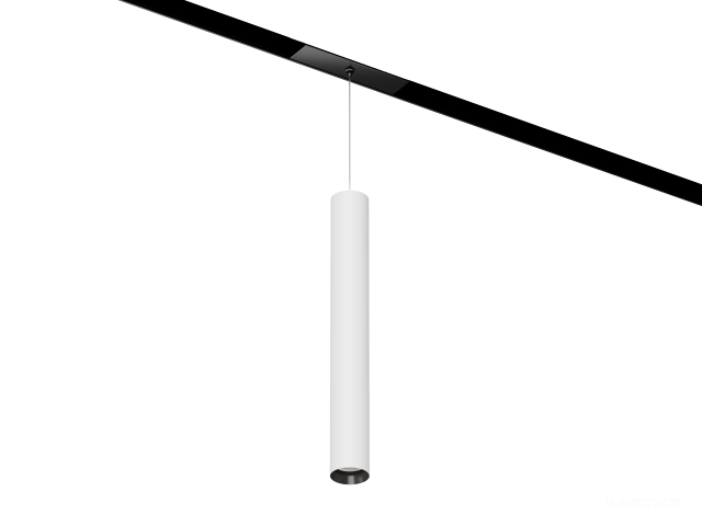 Armatürler HOKASU OneLine Tube Hang (RAL9003+B/D40/320mm/Lens — 4K/7W/60deg)