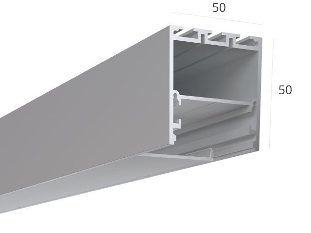 Profil HOKASU S50 Anod LT95 (difuzorlu) — 5000mm