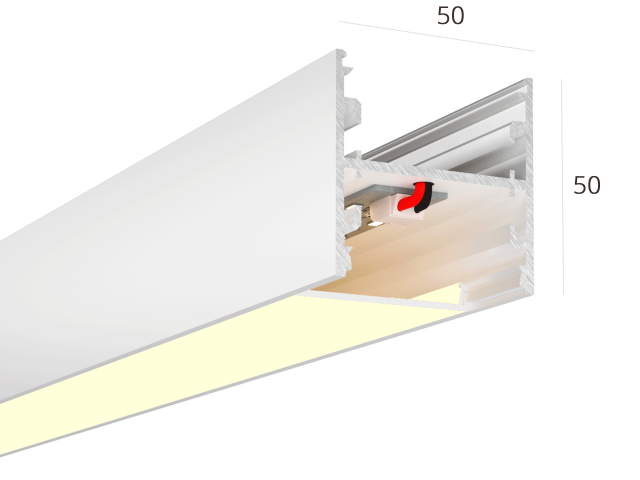 Lineer armatürler HOKASU S50 U&D noPS (RAL9003/500mm/LT70 — 3K/11W)