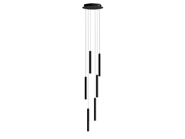 Askılı armatürler HOKASU PL14 (RAL9005/D40/320mm — 4K/30W/40deg)