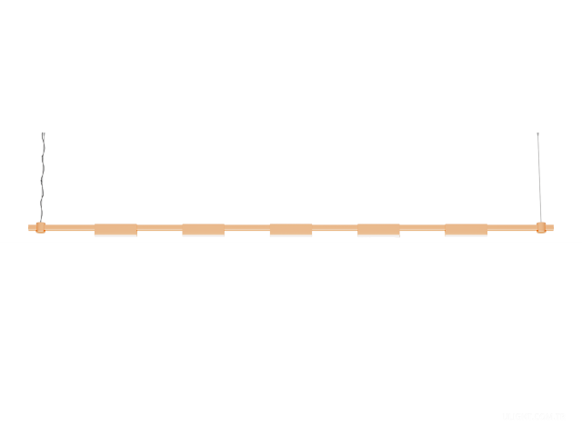 Askılı armatürler HOKASU PL11 (GOLD/2500mm – 200mm/LT70/3K/30W/120deg)