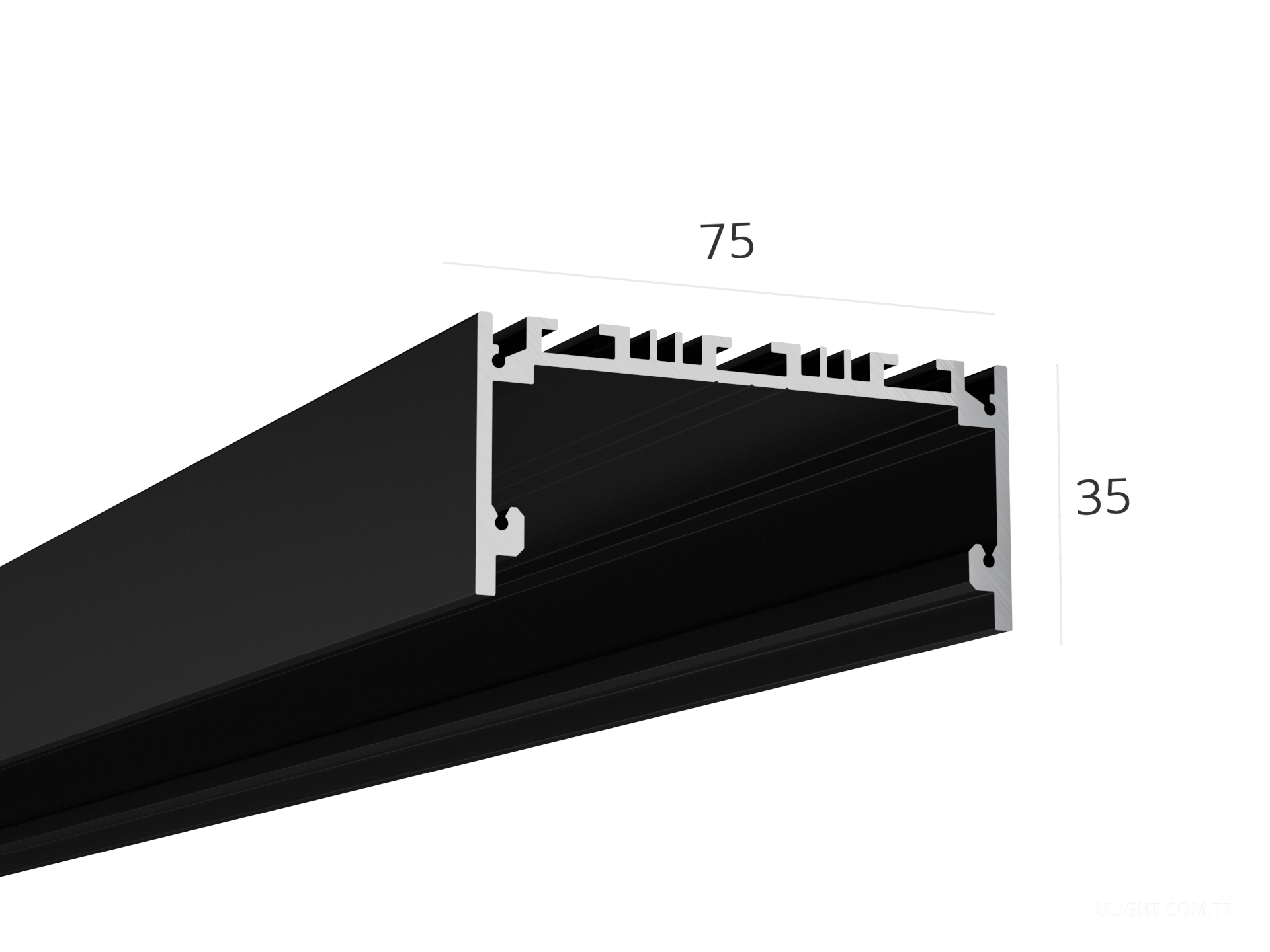 Profil hokasu 75 35 ral9005 dif z rs z 2000mm ulight